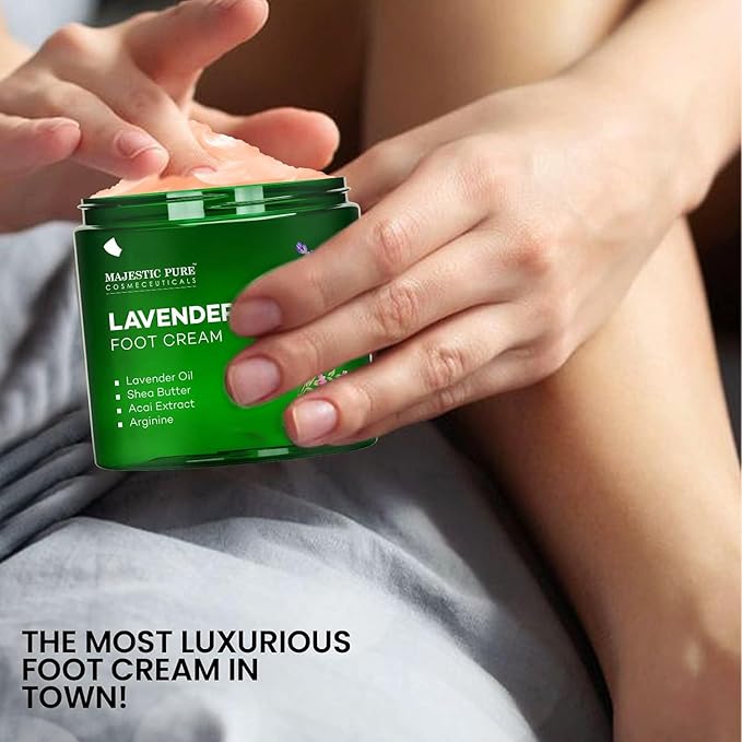 Majestic Pure Lavender Oil Foot Cream, Warming Cream - Image 4