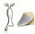 Stainless Steel Face Roller & Gua Sha Tool Facial Massage Roller by GuaShaTools