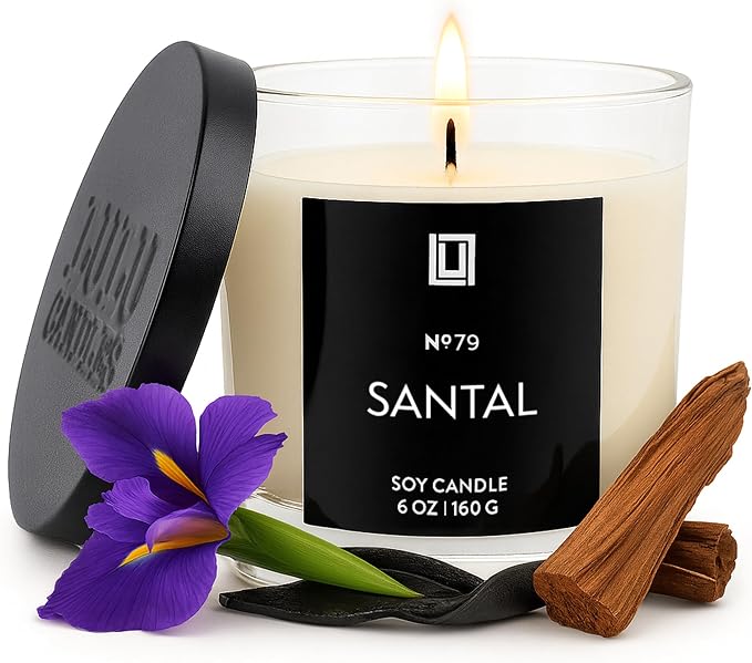 Lulu Candles | Santal | Smells Woodsy & Elegant | Luxury Scented Soy Jar Candle by LULUCANDLES