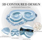 ZIMASILK Adjustable 22 Momme 100% Pure Mulberry Silk Sleep Mask, 3D Contoured - Image 2