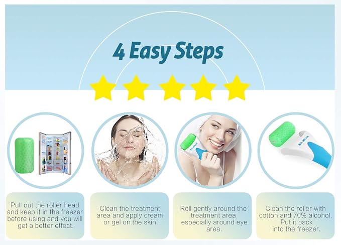 ESARORA Ice Roller for Face & Eye, Pain Relief and Minor Injury, Skin Care - Image 4