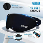 NEWGO 3D Cooling Sleep Mask, Weighted Cooling Gel Eye Mask - Image 4