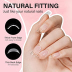 AILLSA Gel Nail Tips Kit Short Square Nail Tips 240pcs - Image 6