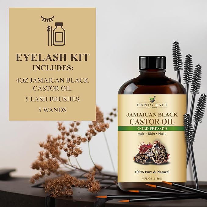 Handcraft Blends Cold-Pressed Jamaican Black Castor Oil 4 Fl Oz | Glass Bottle - Image 4