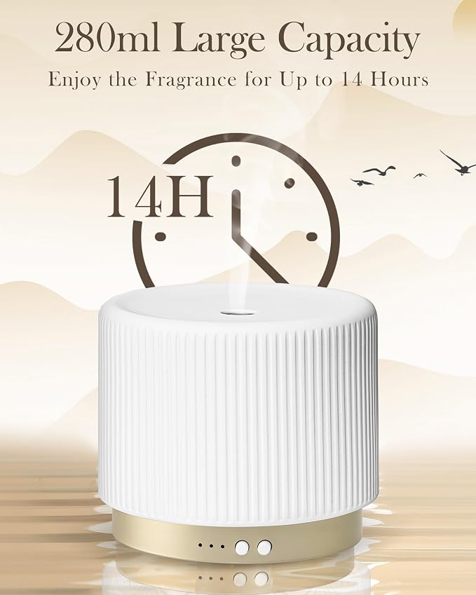 Essential Oil Diffuser - 280ml Ceramic Diffuser - Image 4