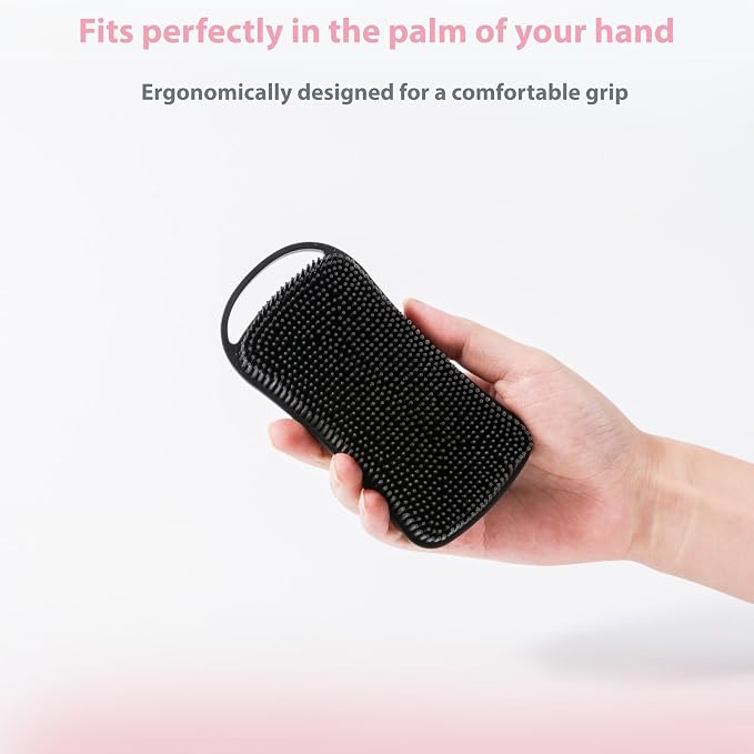 2 PC Silicone Body Scrubber, 2 in 1 Exfoliating Shower Bath Scrubber, Soft - Image 6
