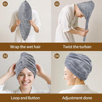 Hair Towel Wrap for Women - Image 9