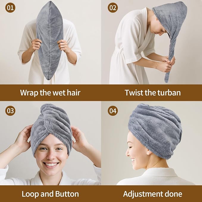 Hair Towel Wrap for Women - Image 9
