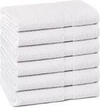 Towel and Linen Mart 100% Cotton White 6 Pack Bath Towel Set, Quick Dry by T+%26+L+Towel+and+Linen+Mart