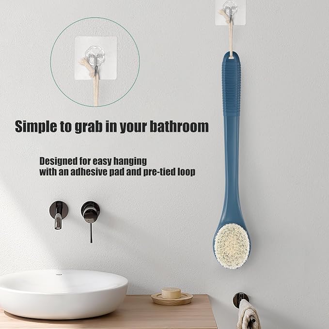 17-Inch Back Scrubber for Shower, Anti-Slip Exfoliating Body Brush for Bath - Image 6