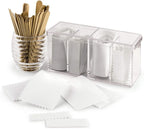 4-Compartment Makeup Organizer and Storage: Transparent Multi-Functional - Image 2