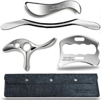 4 in 1 Muscle Scraper Tool Set, Stainless Steel IASTM Scraping Tools by GYXCOELEIASTMTOOL
