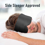 Nature Silk Sleeping Mask Soft Featherweight Eye Mask Large Wrap-Around - Image 4
