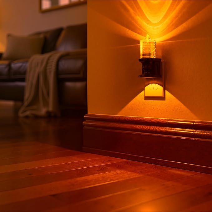 Briignite Flameless Candle Night Light, Bubble Night Lights Plug into Wall - Image 5