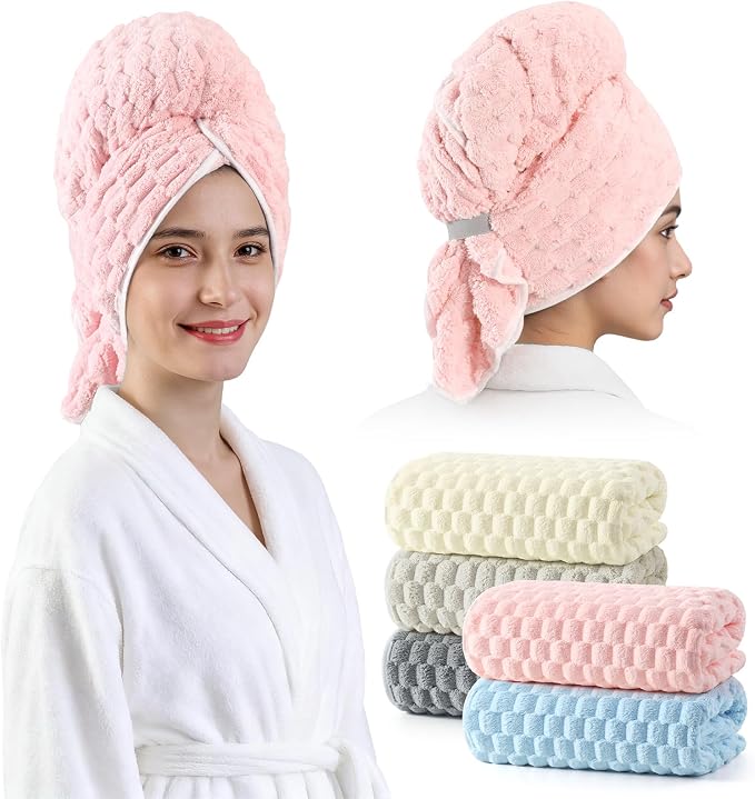 REDKISS 5 Pack Extra Large Hair Towels - Image 9