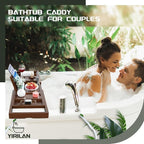 Yirilan Bathtub Trays for Tub, Bath Tray, Foldable Bathtub Caddy - Image 4