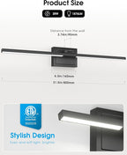 VOLISUN Bathroom Vanity Light 31.5 inch, 5CCT Dimmable, 28W LED Bathroom Light - Image 7