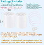 Heavy Duty Shower Filter Replacement Cartridge 2 Pcs, Shower Head Filter Refill - Image 2