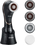 Facial Cleansing Brush, Electric Face Scrubber Rechargeable Exfoliator IPX-7 by Orauley