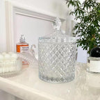 rejomiik Qtip Holder Glass Apothecary Jars - Image 8