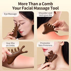 TAIHI Wooden Scalp Massager Comb, 100% Natural Wood Massage Comb - Image 3