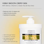 Advanced Clinicals Retinol Body Lotion + Retinol Serum 2PC Skincare Set - Image 3