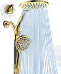 Dual Handheld Shower Head Combo, 2-in-1 Rain Shower Heads System 8 Inch by MakeFit