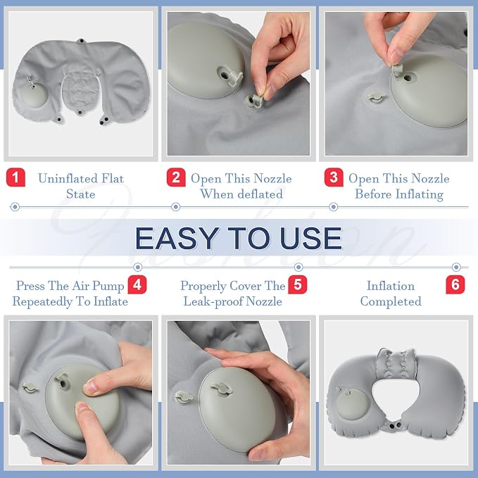 Colingmill 2 Pcs Inflatable Bath Pillows - Image 3