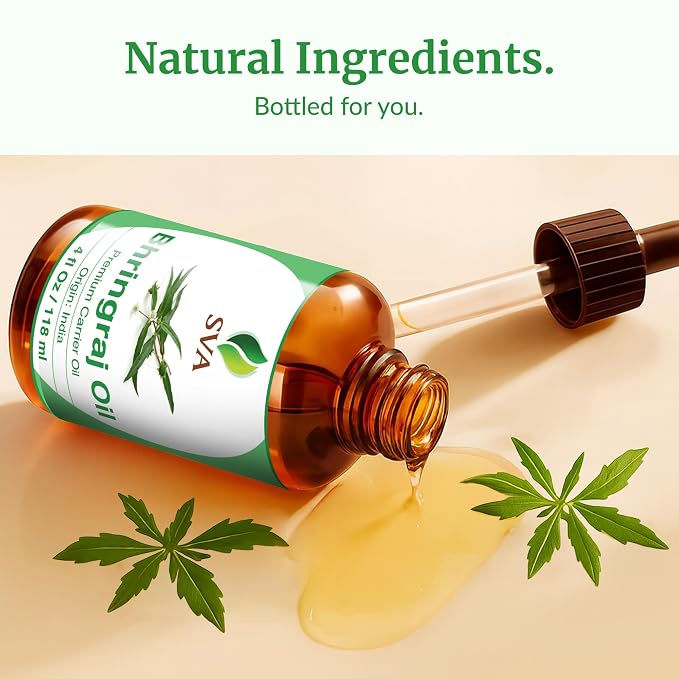 SVA Bhringraj Premium Carrier Oil 4oz - Image 8