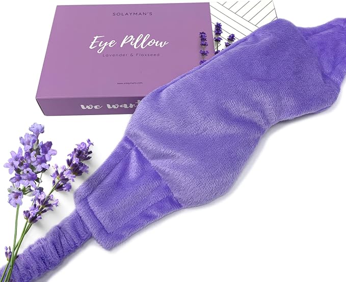 Weighted Lavender Eye Mask for Sleeping, Relaxation, Meditation & Self-Care – by Solayman%27s