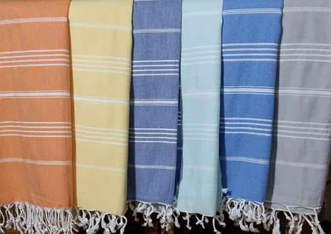 XL Turkish%100 Cotton Bath Beach Spa Sauna Hammam Yoga Gym Hamam Towel Fouta - Image 6