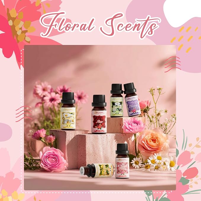 SALKING Floral Essential Oils Set, Premium Pure and Natural Essential Oils - Image 2