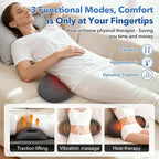 3-in-1 Rechargeable Heated Back Massager, Mothers Day Pillow Gifts - Image 2