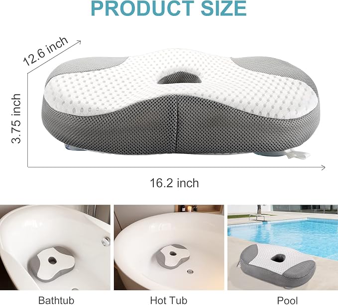 Idle Hippo Hot Tub Booster Seat, Weighted Hot Tub Pillow - Image 6
