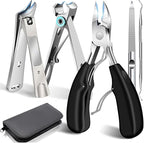 Toenail Clippers for Seniors Thick Toenails Angled Head Large Toe Nail Clippers by Fuwddy