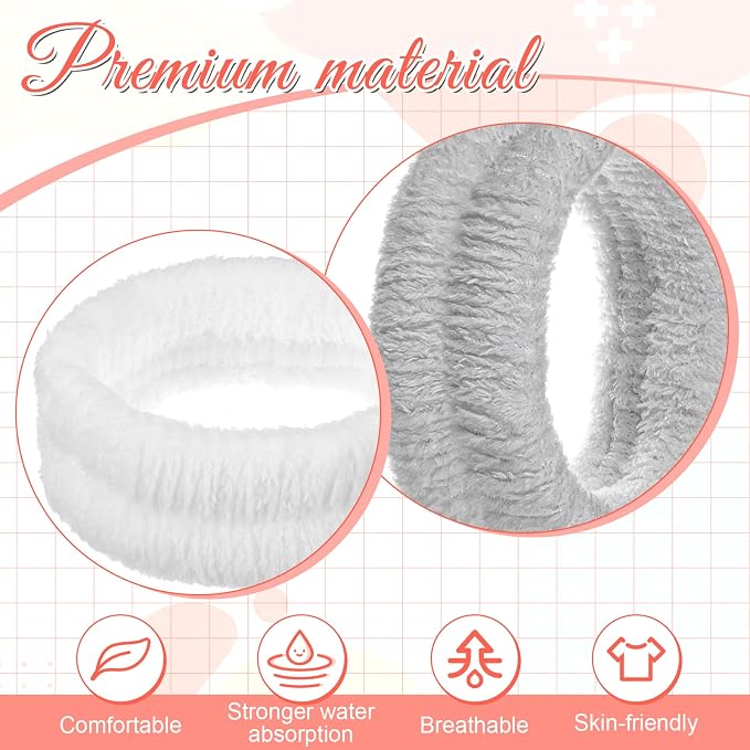 2Pcs Spa Headband, Make Up Headband Hair Head Band - Image 4
