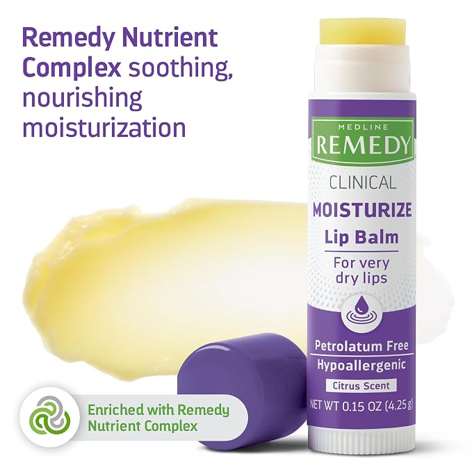 Medline Remedy Clinical Lip Balm, Citrus Scent, Moisturizing, Nutrient Rich - Image 4