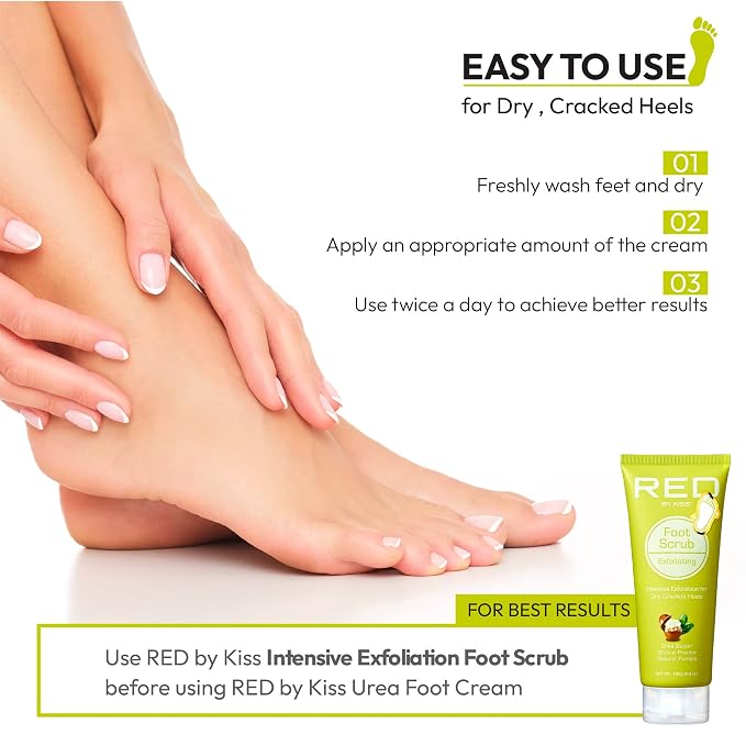 Red by Kiss 25% Urea Foot Cream- Ultra Hydrating Foot Cream - Image 6