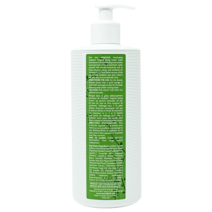 Vitabath Original Spring Green Moisturizing Bath & Shower Gel Wash Intoxicating - Image 8