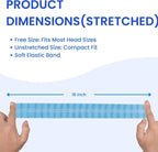 Disposable Bouffant Caps 21 Inch Non Woven Hair Net Elastic Head Cover - Image 3