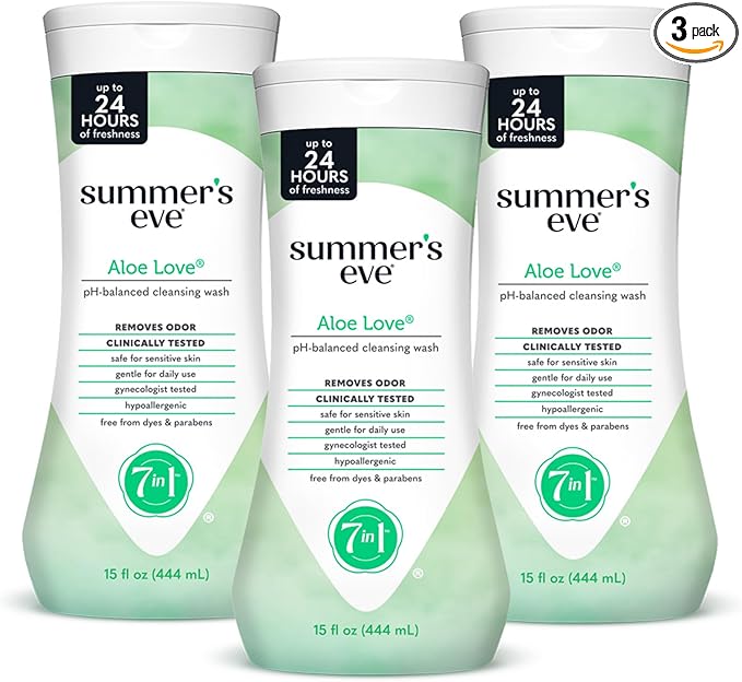 Summer's Eve Aloe Love All-Over Daily Feminine Wash, Gentle pH-Balanced Body by SummersEve