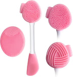 MUiiGOOD 2pcs Silicone Face Scrubber Round Pads Face Mask Brush Exfoliating Lip by MUIIGOOD