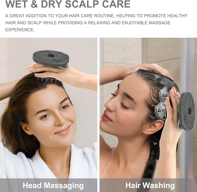 INNERNEED 2-in-1 Silicone Body Scrubber and Scalp Massager Shampoo Brush - Image 5