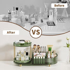 360 Rotating Makeup Organizer for Vanity, 2 Small Trays & 5 Compartments for - Image 6