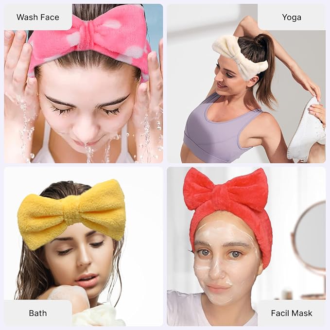 42 Pcs Cute Fluffy Bow Headbands - Image 3