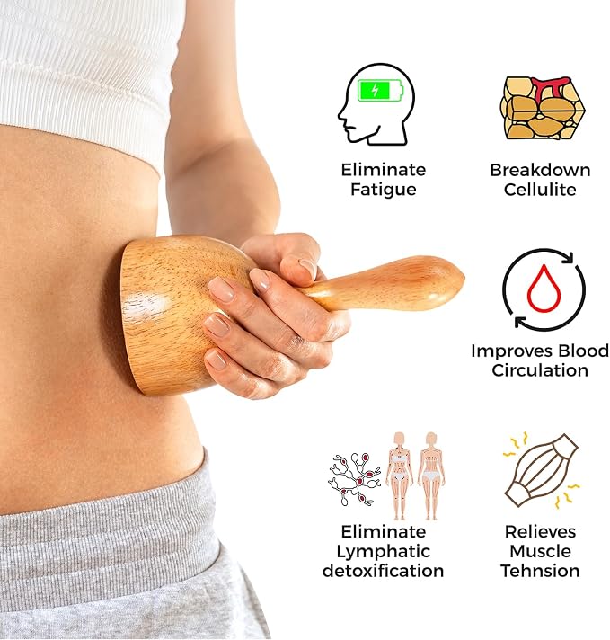 4PCS Wood Therapy Massage Tools Set - Image 3