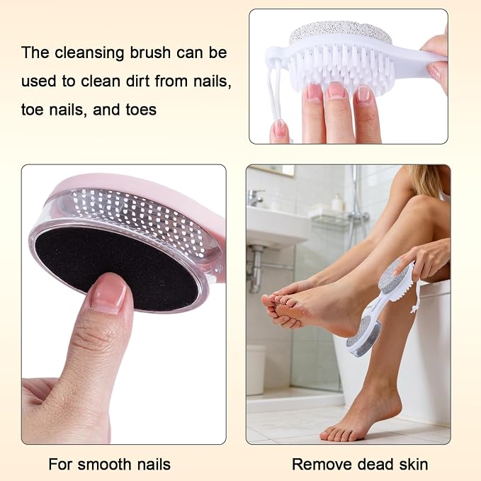 Foot Scrubber Brush with Pumice Stone - Image 6