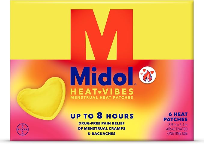 Midol Heat Vibes Menstrual Pain Relief Heat Patches by Midol