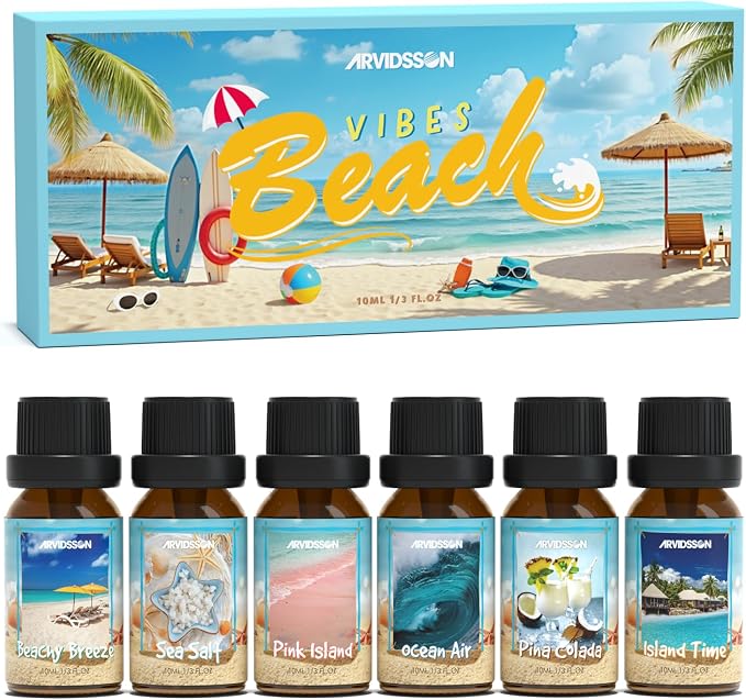 ARVIDSSON Beach Fragrance Oils Set, Summer Essential Oils by ARVIDSSON