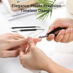 Makartt Cuticle Trimmer Set: Professional Cuticle Nipper and 2 Cuticle Pushers - Image 2
